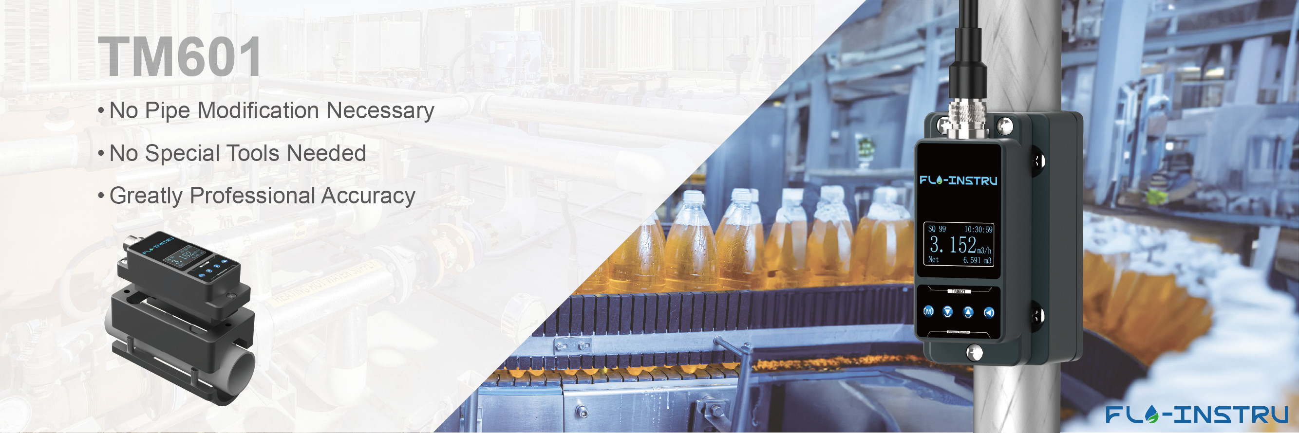 Качественный Струбцин-на ультразвуковом счетчике- расходомере Фабрика